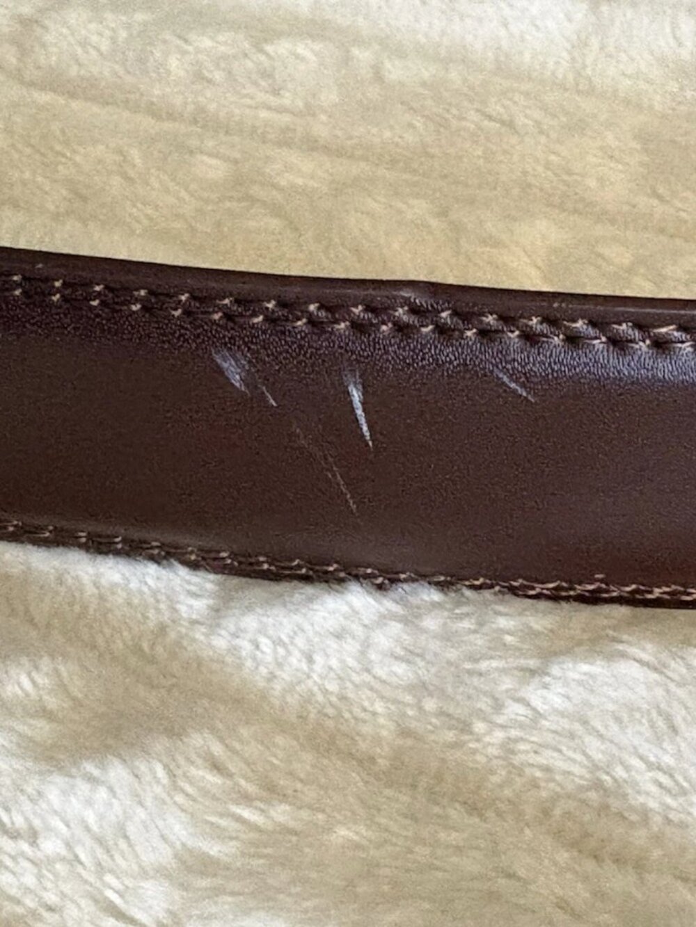 Mission Ratchet Belt Yeah It's Leather Men's Chocolate Brown Belt Size 47” - Picture 5 of 8